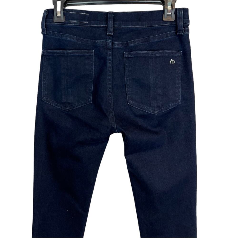Rag & Bone high rise ankle zip Skinny Jeans Indigo 26 - Picture 3 of 6
